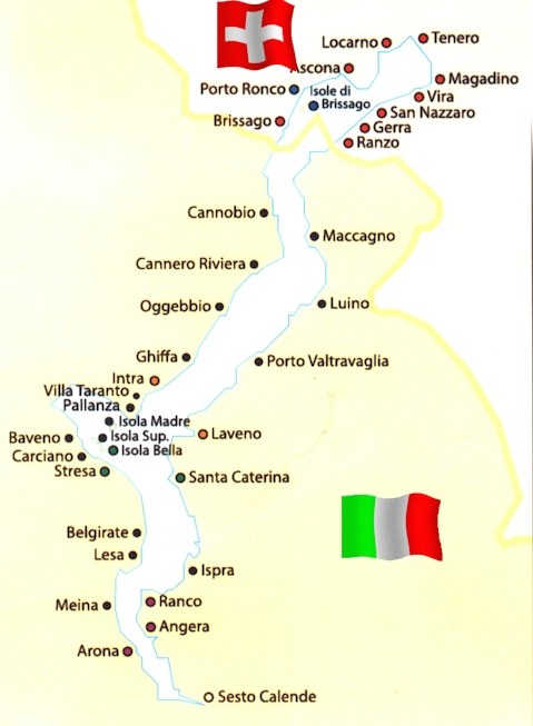 Lake Maggiore map