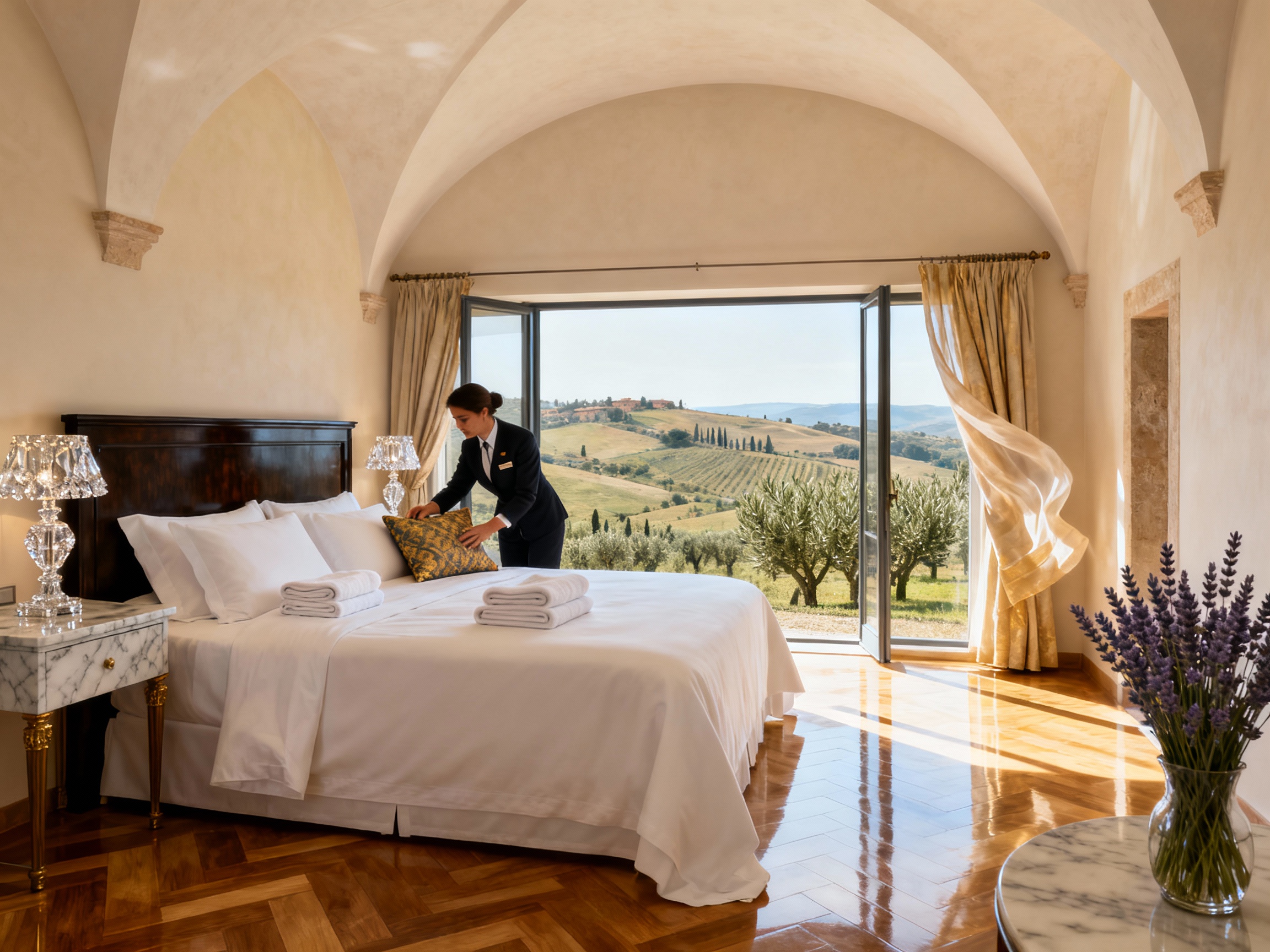 Daily maid and housekeeping service at luxury villa in Northern Italy
