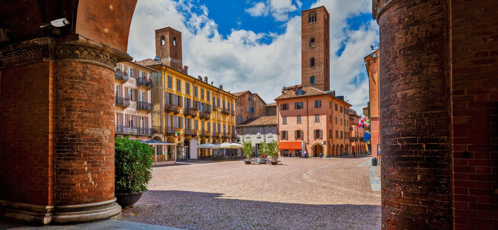 Alba Piedmont medieval towers and historic center - gateway to Barolo wine region luxury villa rentals - Northitaly Villas